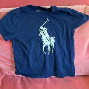 Polo by Ralph Lauren Kids Dark Blue Equestrian Tee
